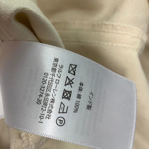 POLO by RALPH LAUREN Size M Beige Cotton Beaded Jacket - Picture 6 of 6